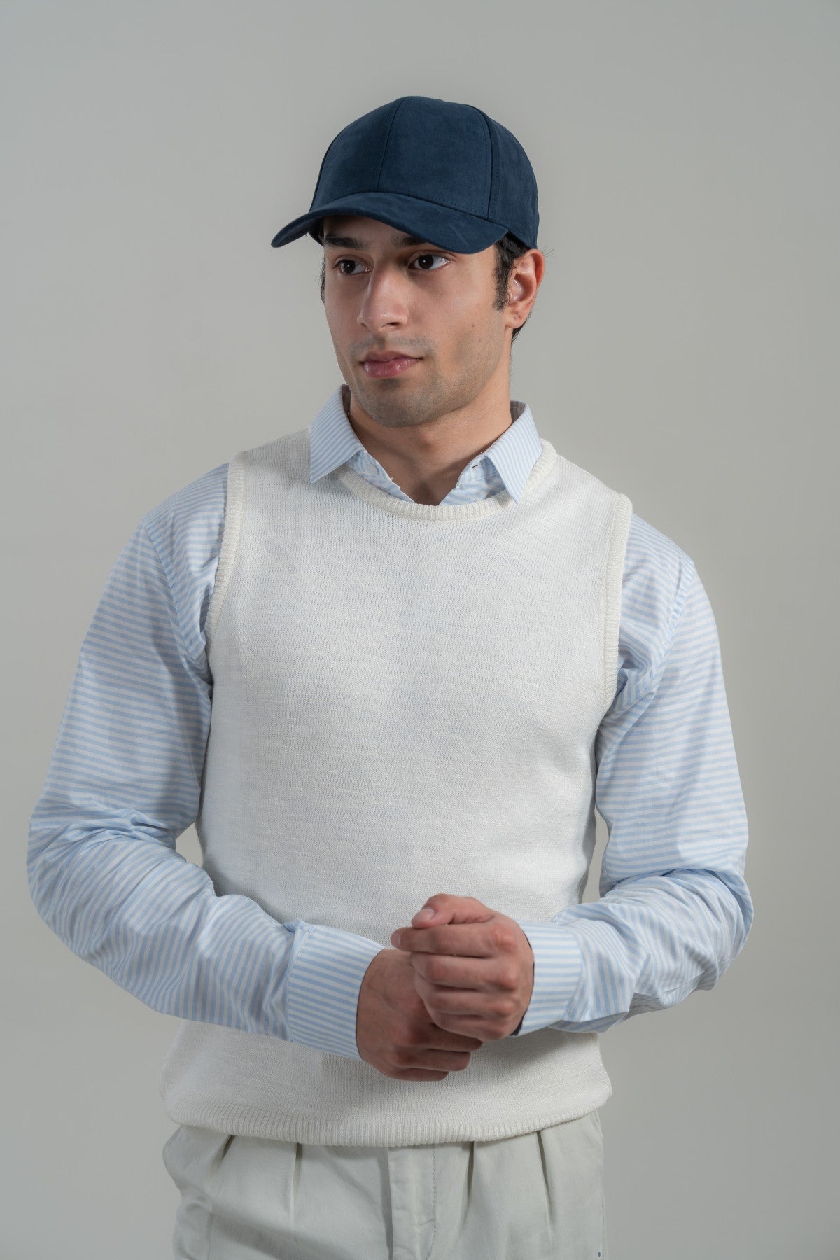 Bone White Sweater Vest Main image