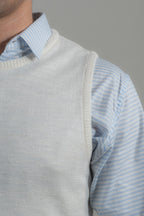 Bone White Sweater Vest