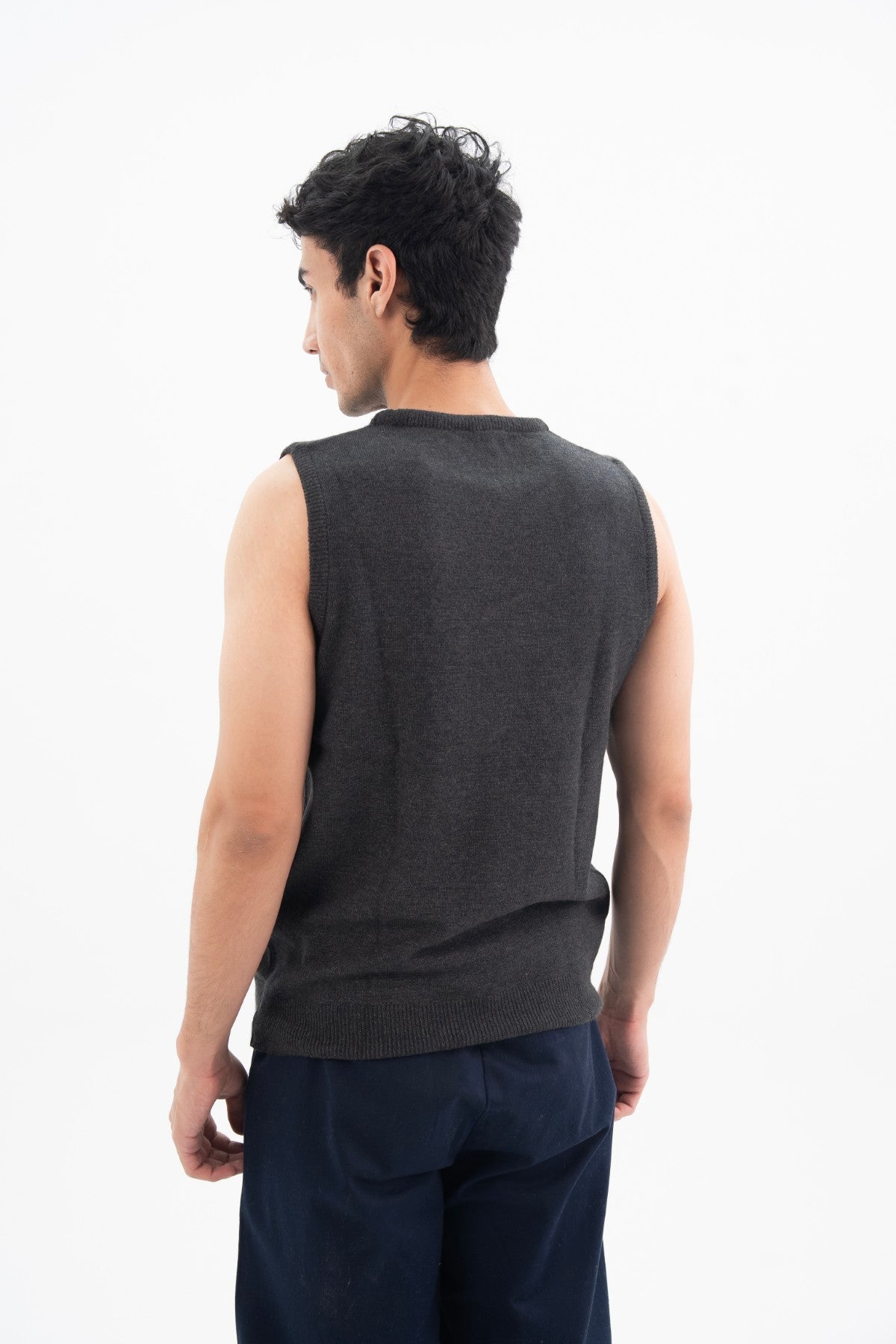 Charcoal Grey Sweater Vest