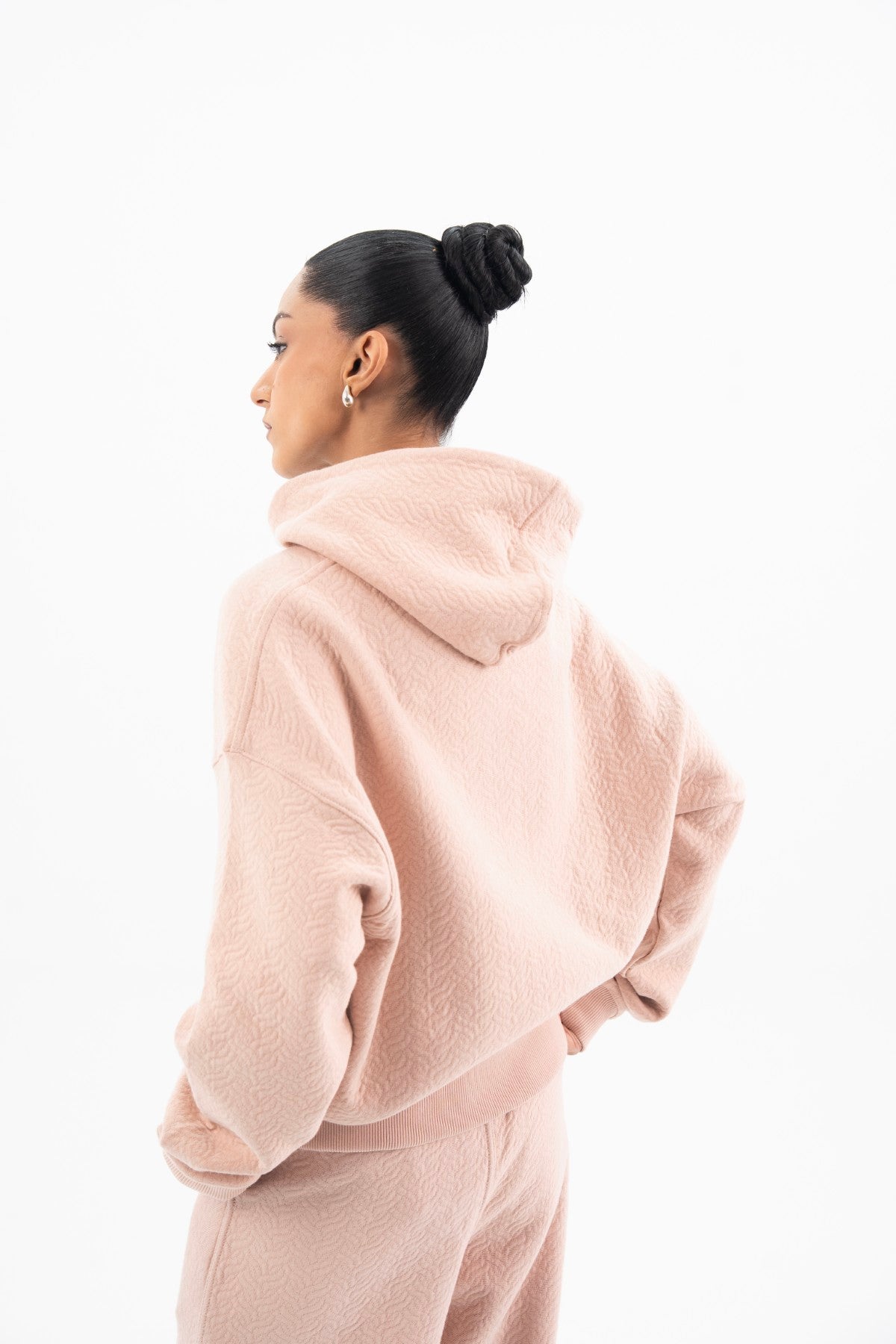 Peach Pink Hoodie - Women Secondary image