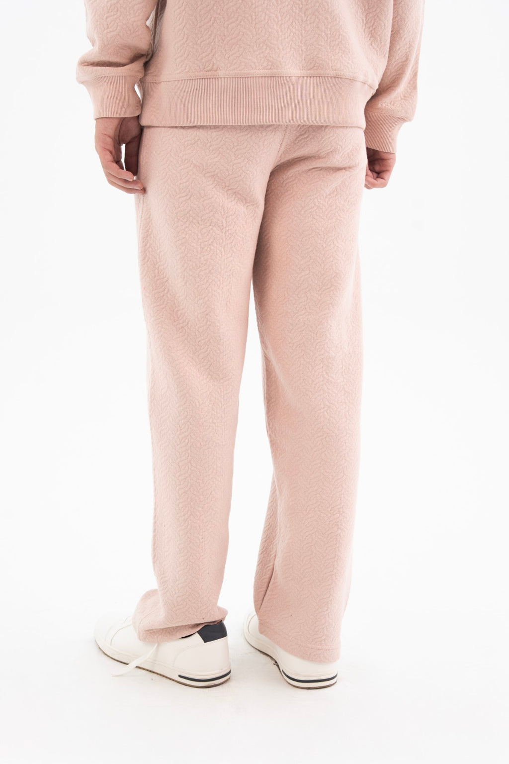 Peach Pink Wide Leg Trousers