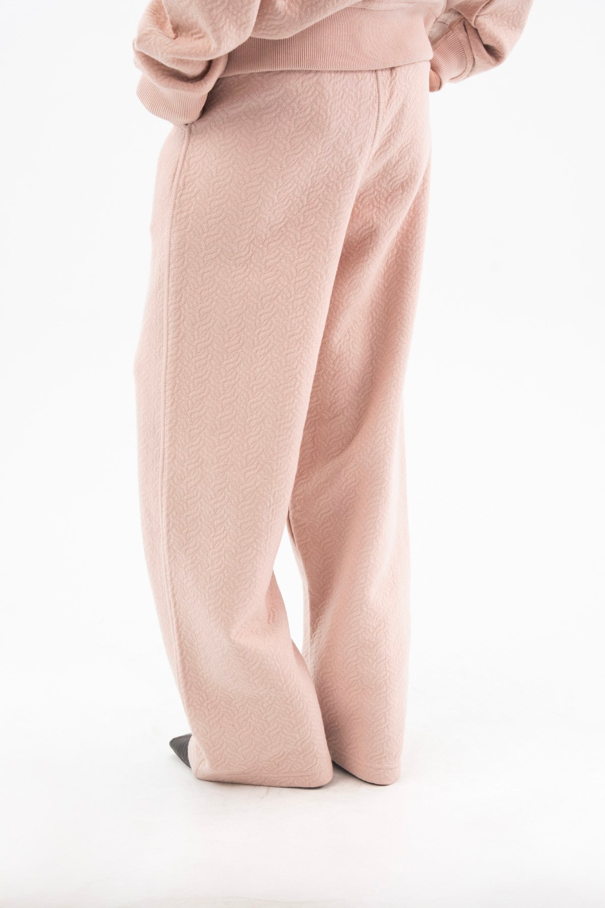 Peach Pink Wide Leg Trousers - Women Secondary image