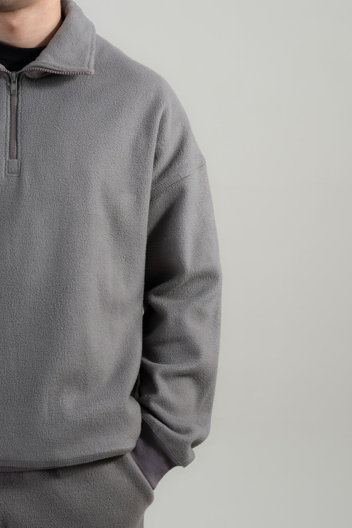 Driftwood Mock-neck Sweatshirt