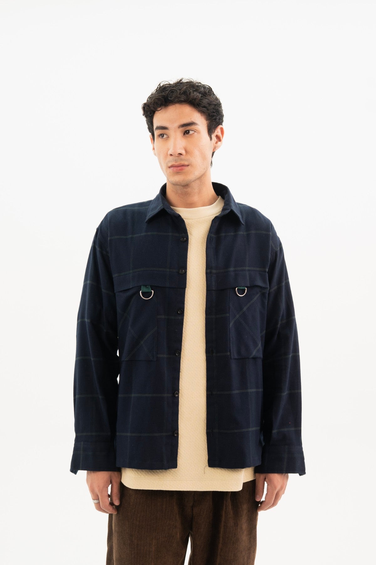 Night Blue Classic Checkered Shirt