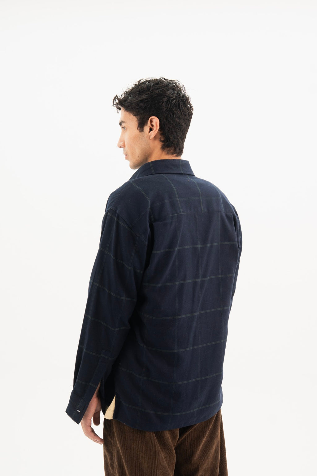 Night Blue Classic Checkered Shirt