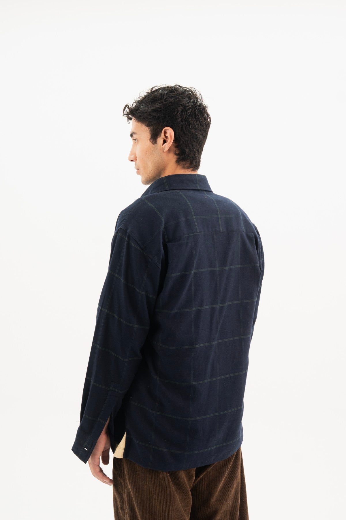 Night Blue Classic Checkered Shirt