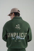Forest Green Polo Neck Sweatshirt