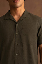 Resort Half Sleeves In Textured Fabric