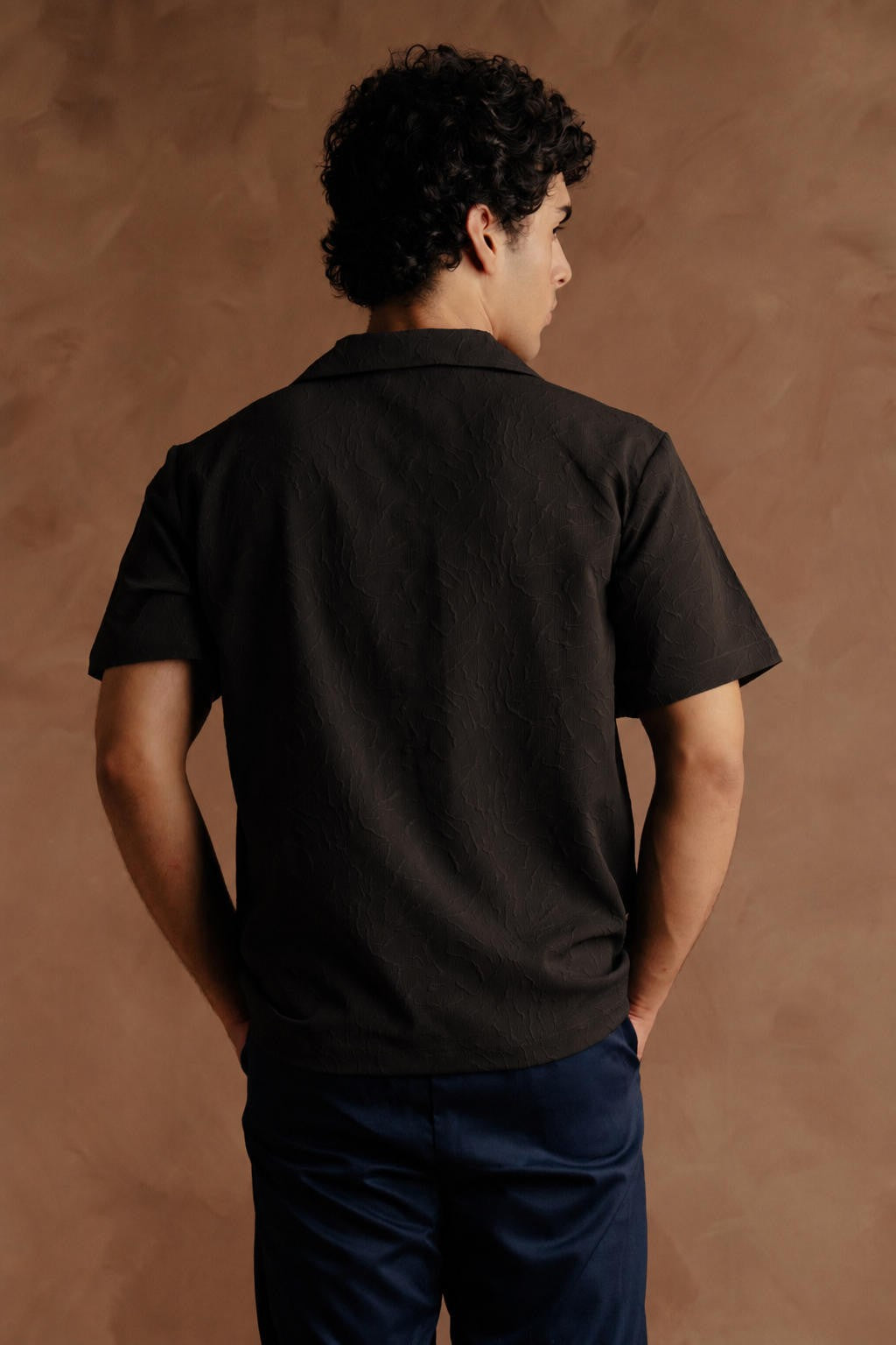 RESORT Collar Half Sleeves -  Black