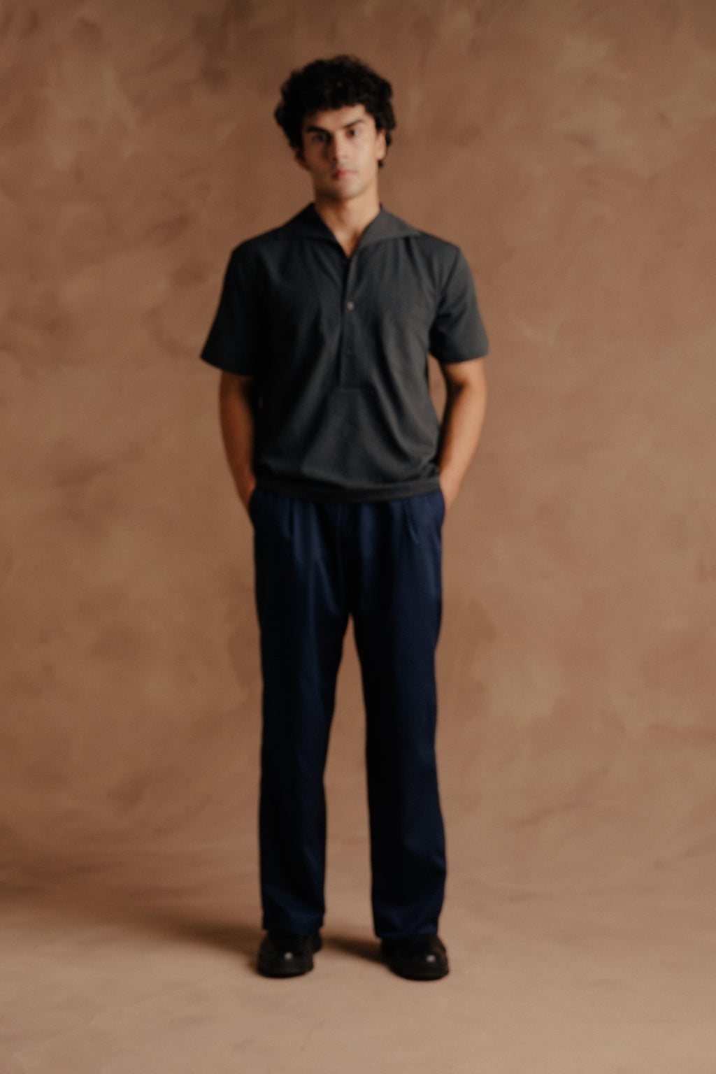 Full Sleeve Polo Shirt - Dark Grey