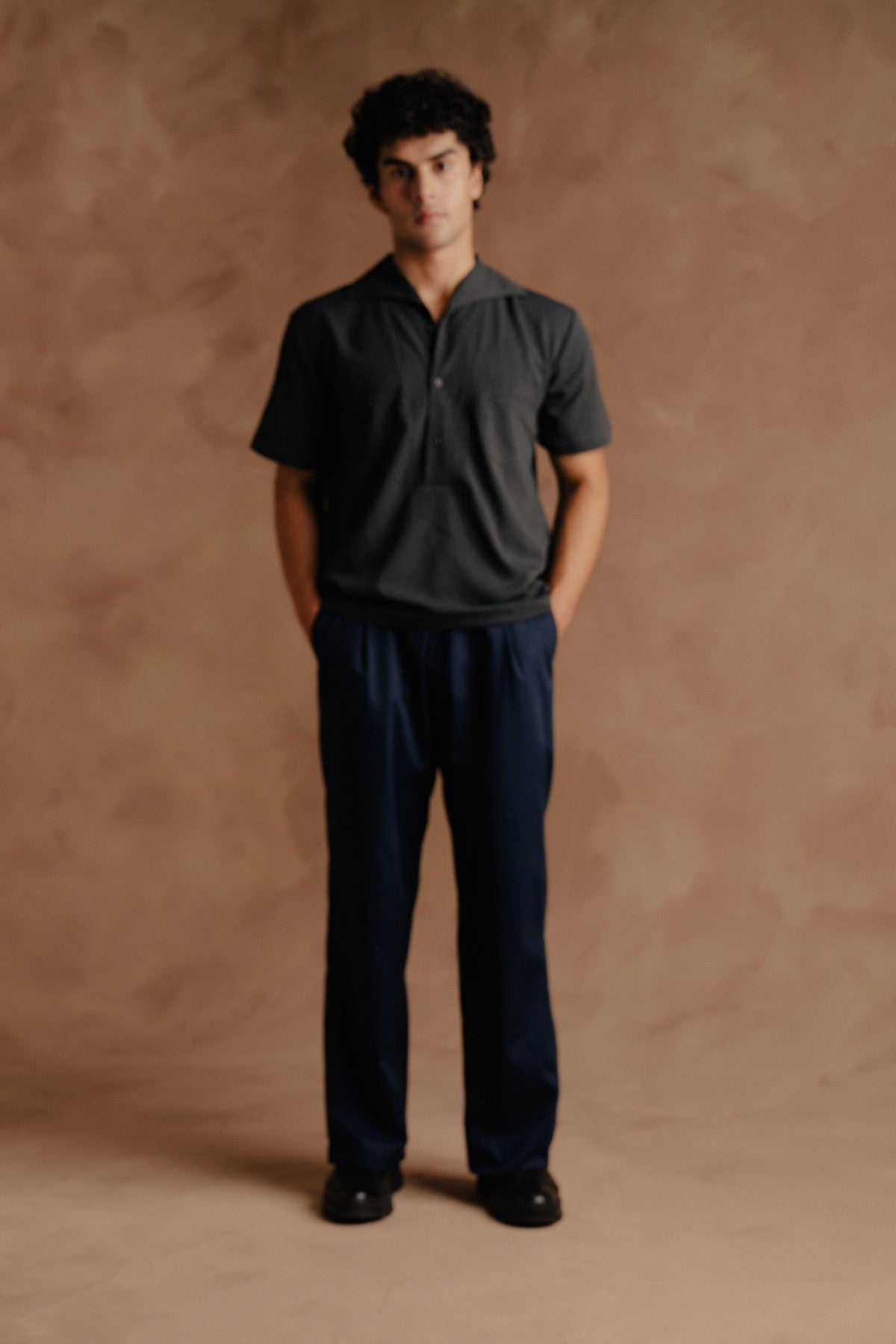 Full Sleeve Polo Shirt - Dark Grey