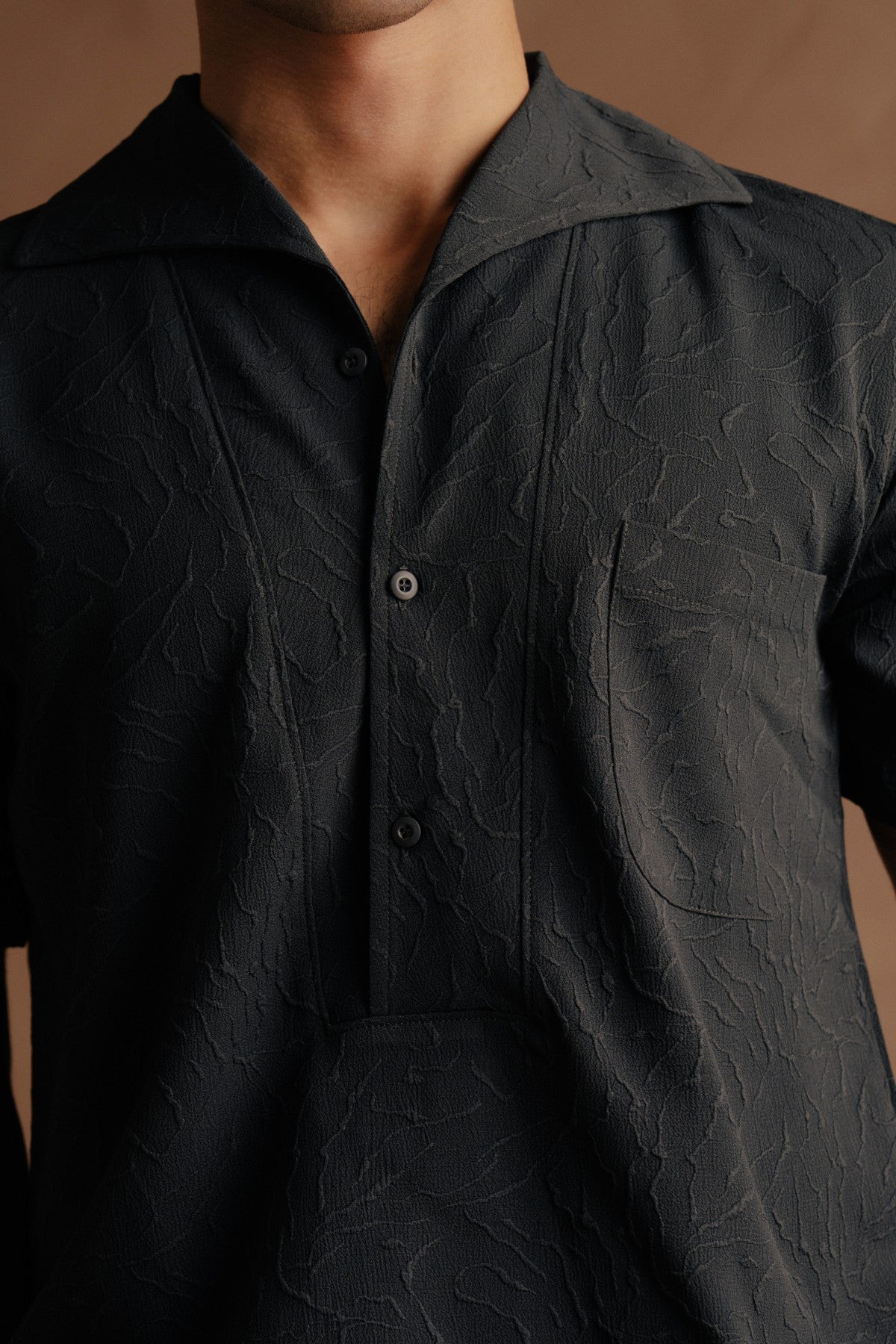 Full Sleeve Polo Shirt - Dark Grey