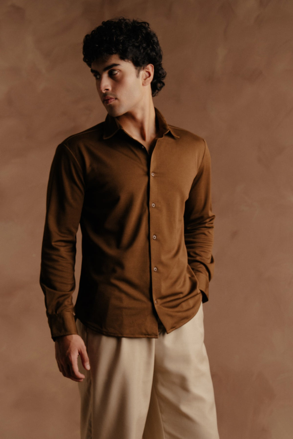 Casual Shirt - Golden Brown