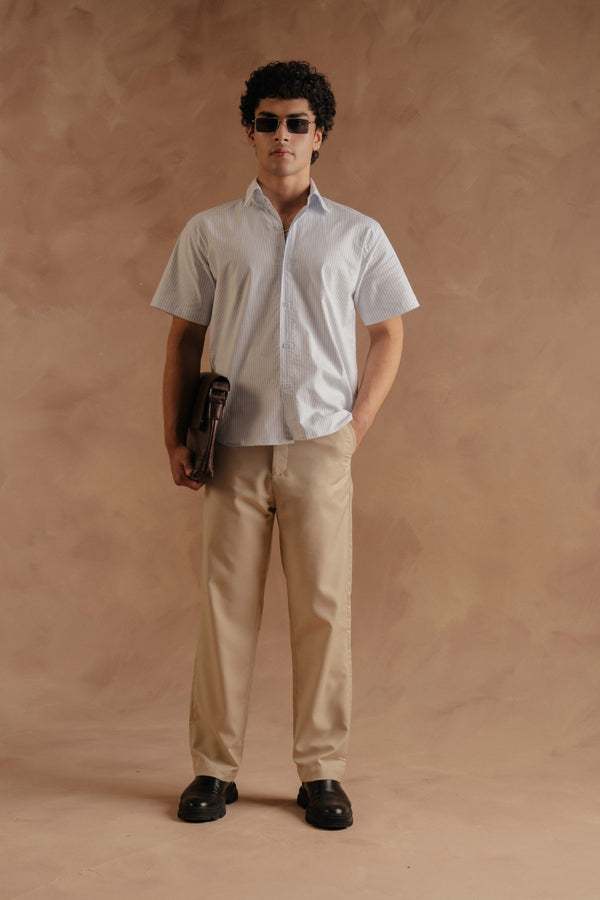 Half Sleeve Shirt - White