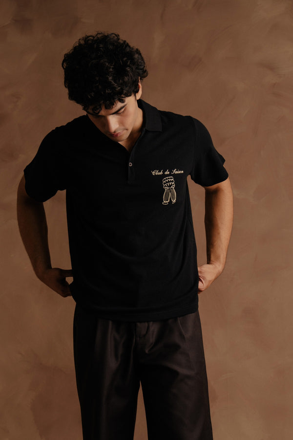 Polo Print Club - Black