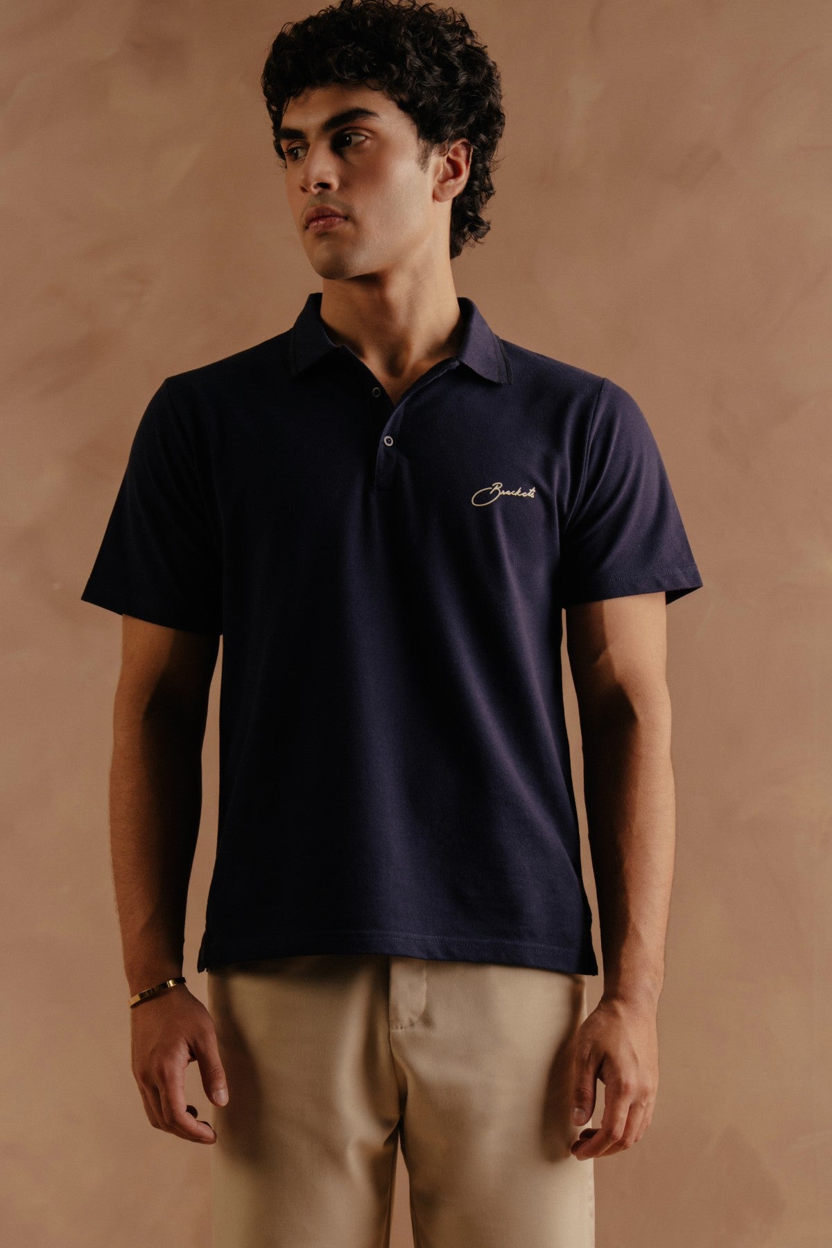 Print Polo - Navy Secondary image