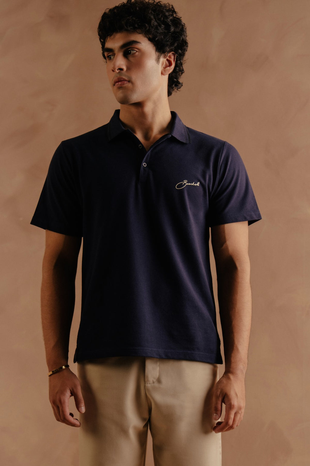 Print Polo - Navy