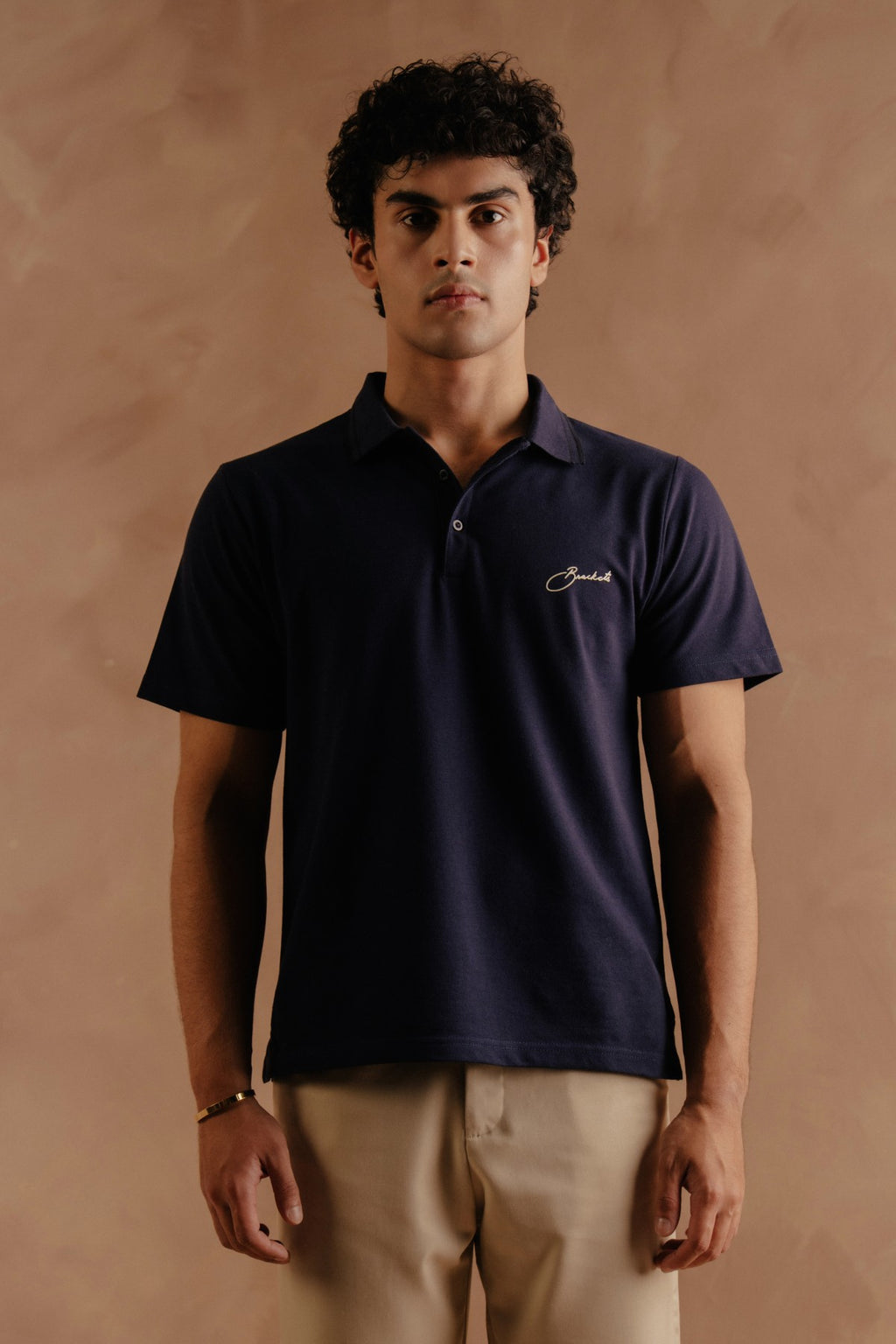 Print Polo - Navy