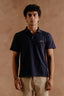 Print Polo - Navy