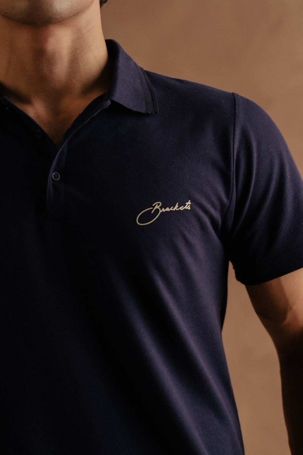 Print Polo - Navy