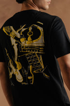 Brackets logo printed T-Shirt - Black