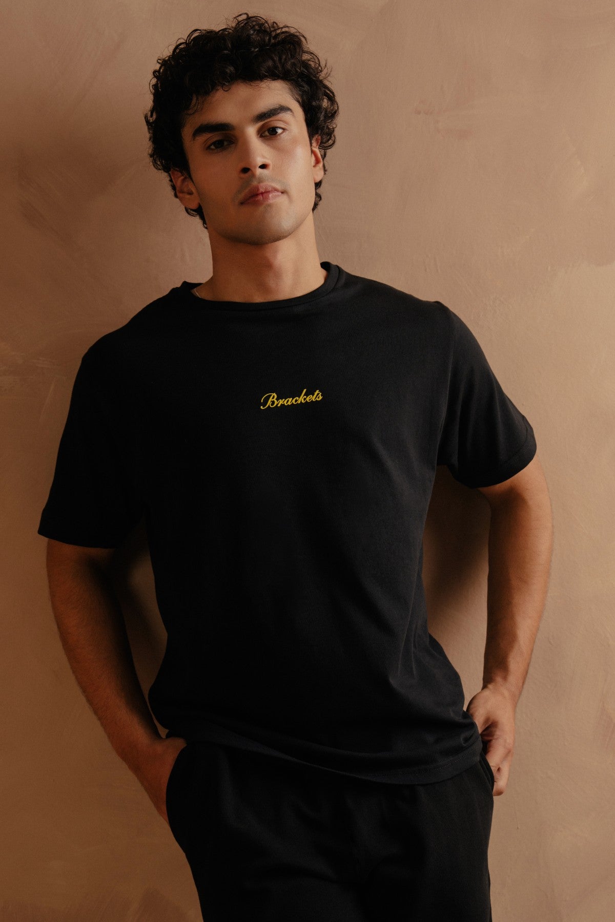 T-Shirt With Back Print - Black