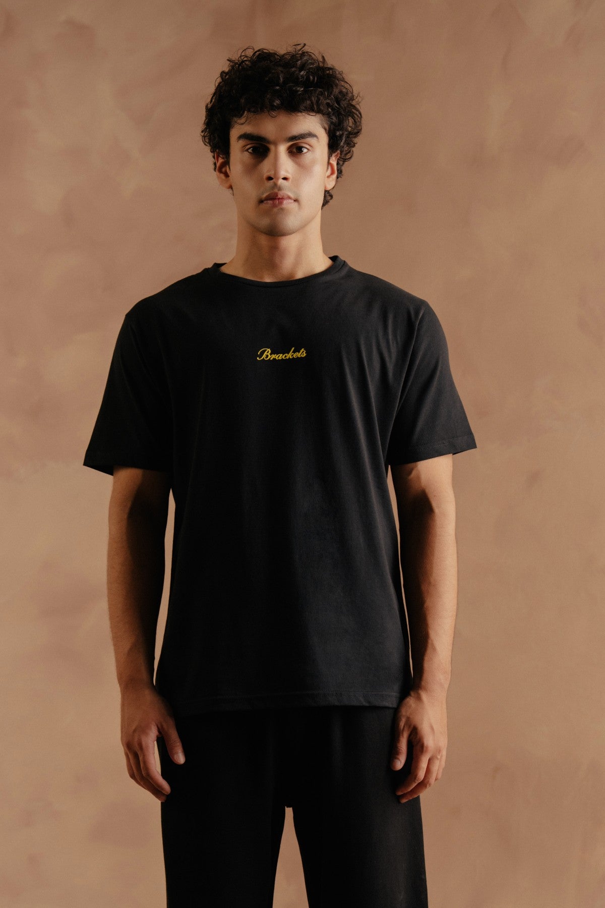 T-Shirt With Back Print - Black