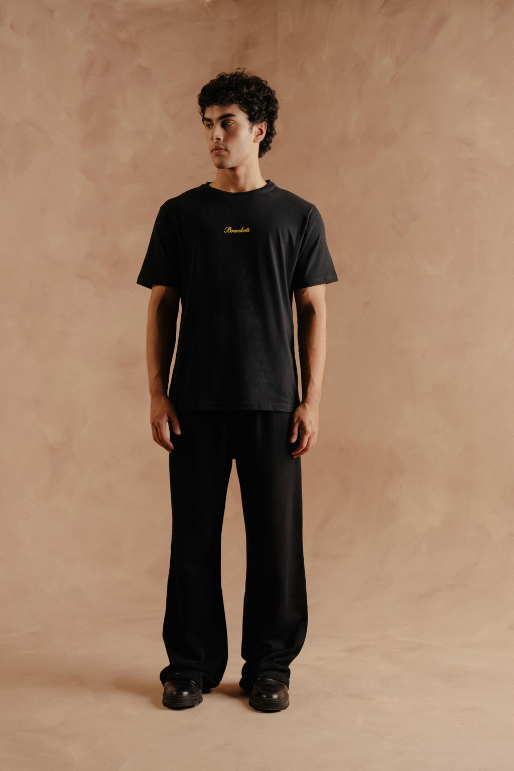 T-Shirt With Back Print - Black