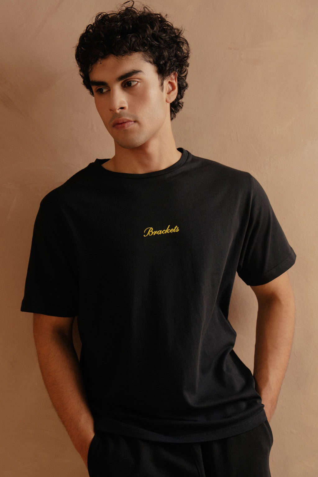 T-Shirt With Back Print - Black