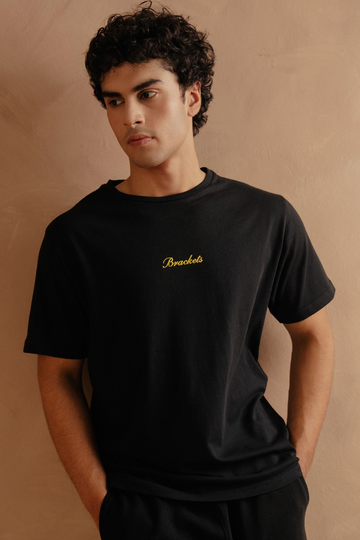 T-Shirt With Back Print - Black