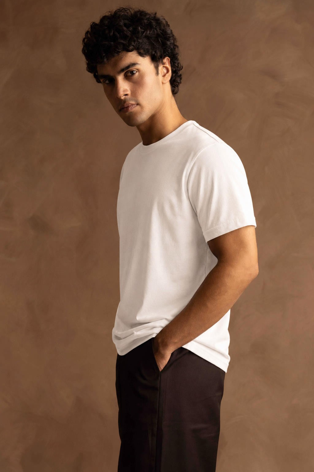 White T-Shirt With Back Print Secondary image