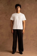 White T-Shirt With Back Print