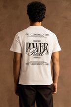 White T-Shirt With Back Print