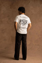 White T-Shirt With Back Print