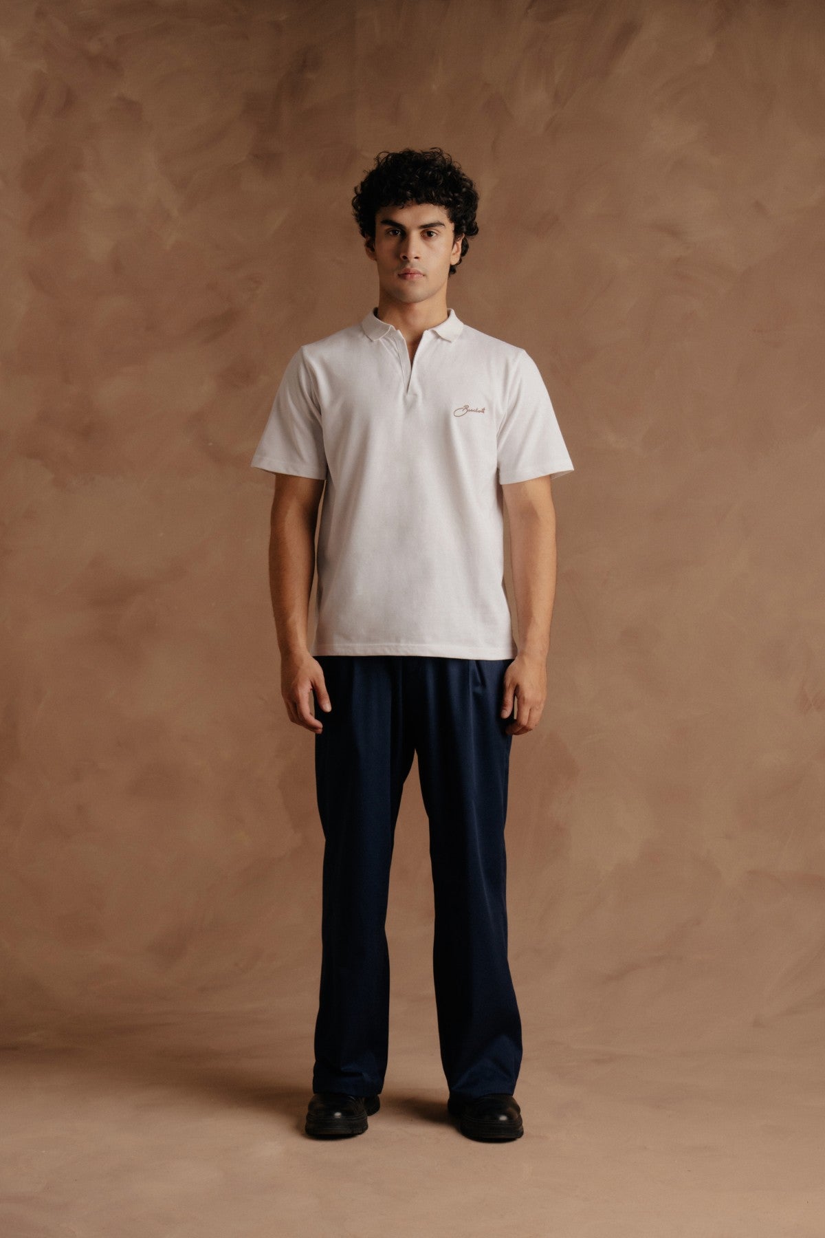Printed Polo - White Secondary image