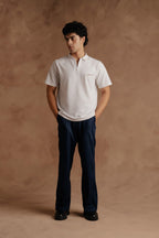 Printed Polo - White
