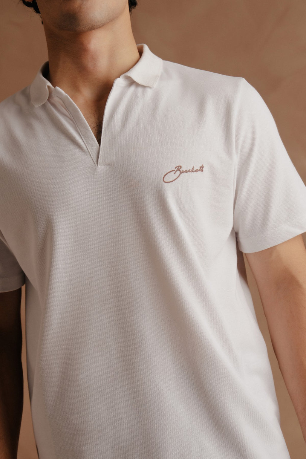 Printed Polo - White