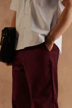 Burgundy Dress Pant Relax