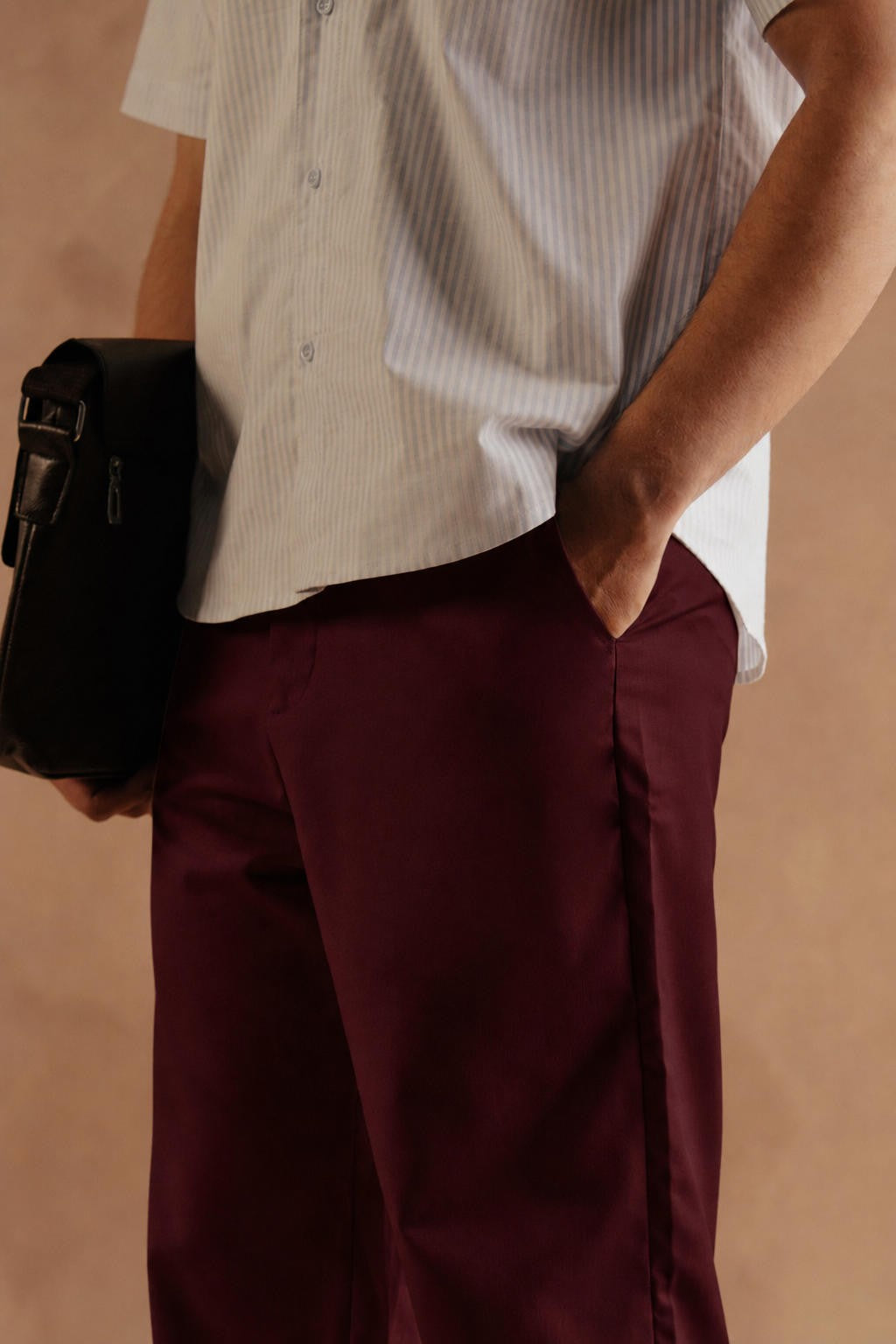 Burgundy Dress Pant Relax