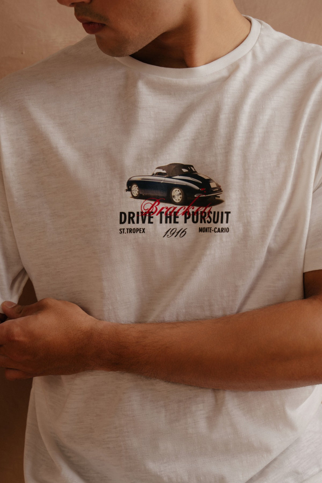 T-Shirt With Front Print - White