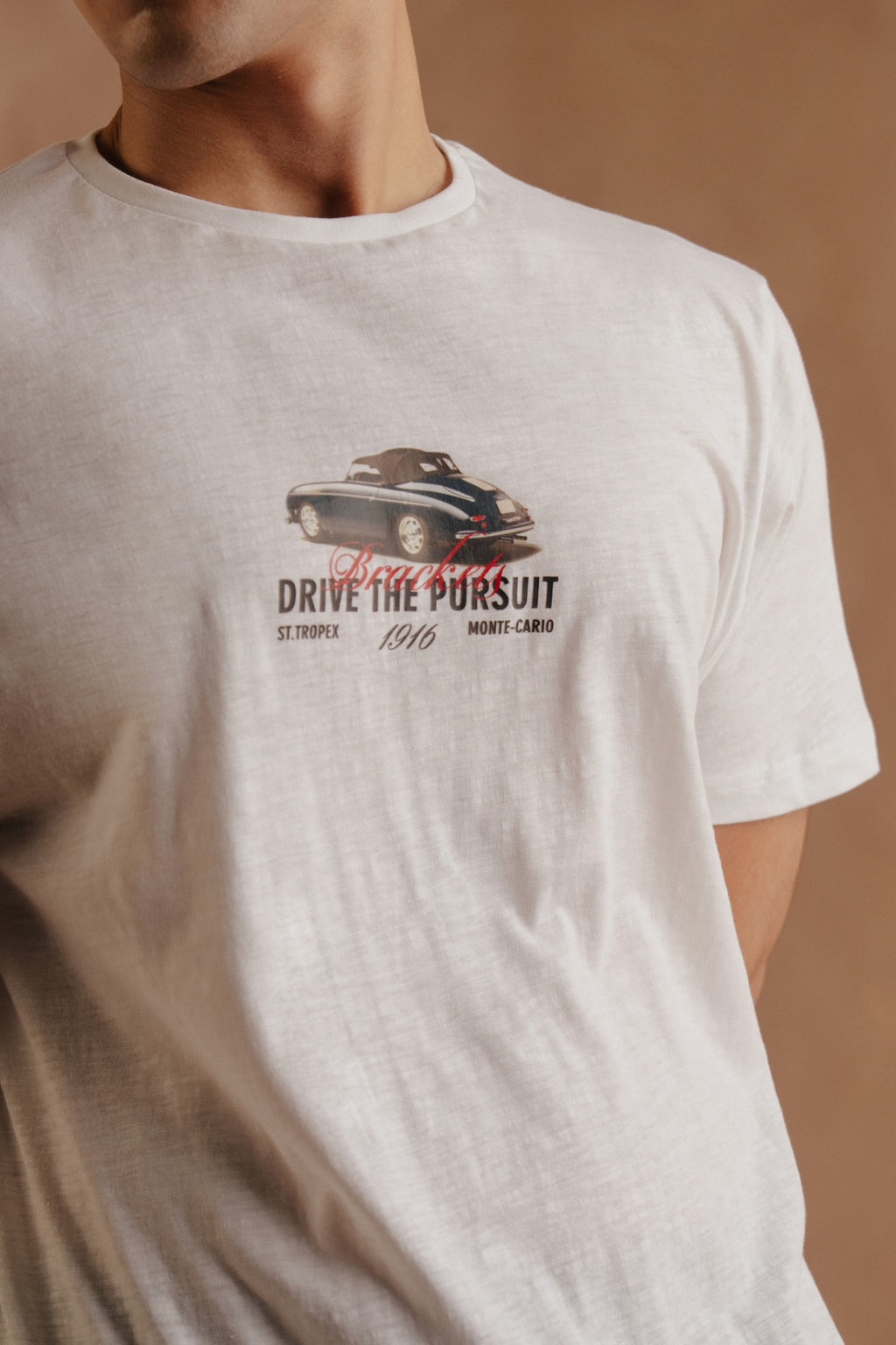 T-Shirt With Front Print - White