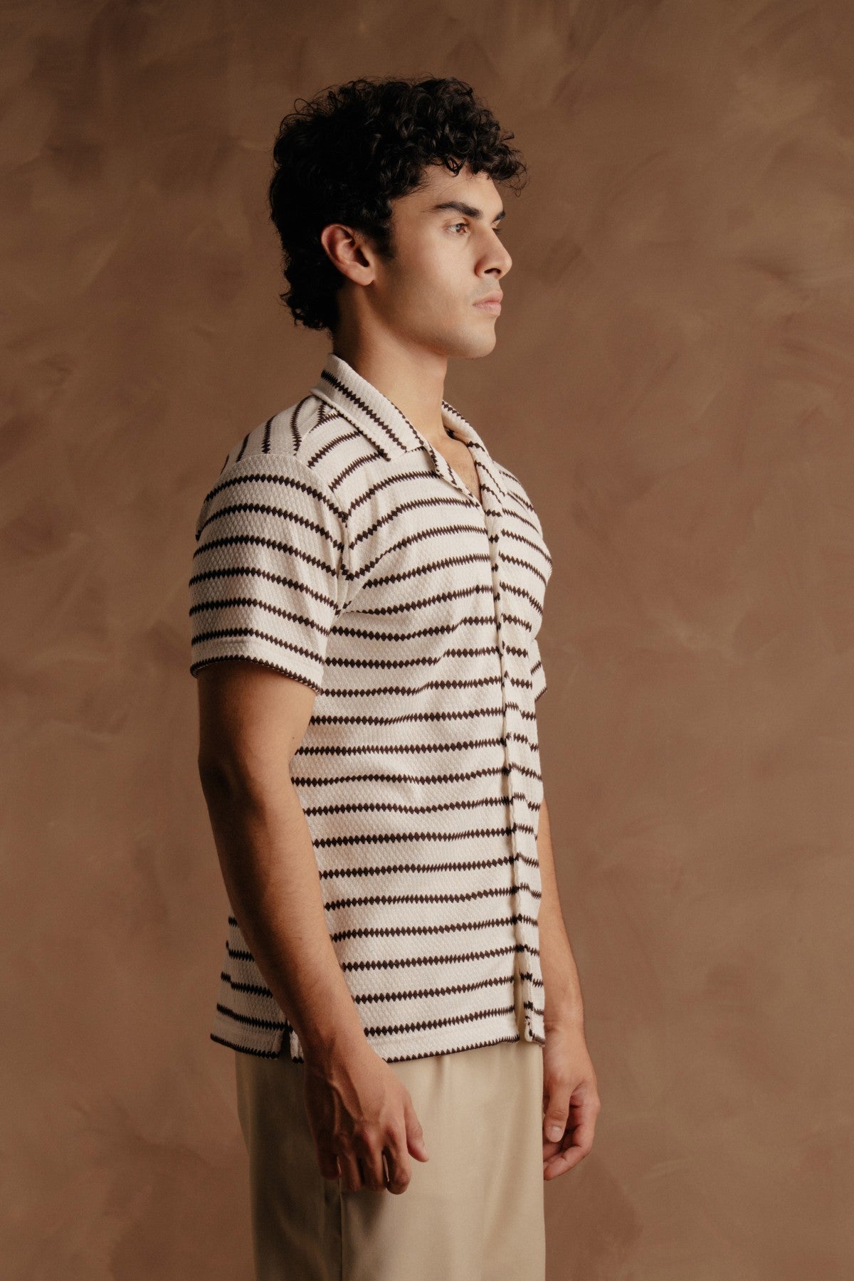 Lining Shirt White Brown Secondary image