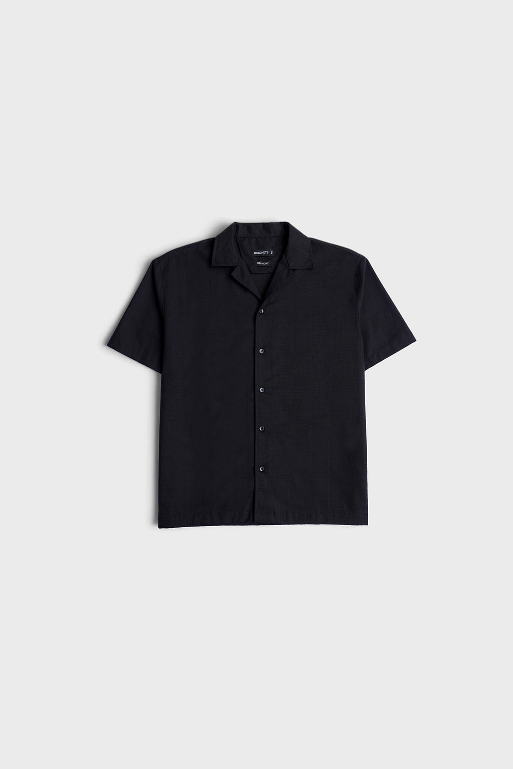 Half sleeve Black Linen shirt