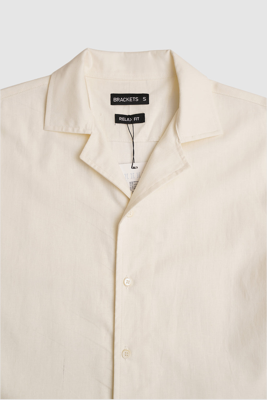 Half sleeve White Linen shirt