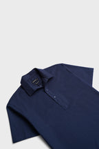 Half Sleeves Navy Linen shirt