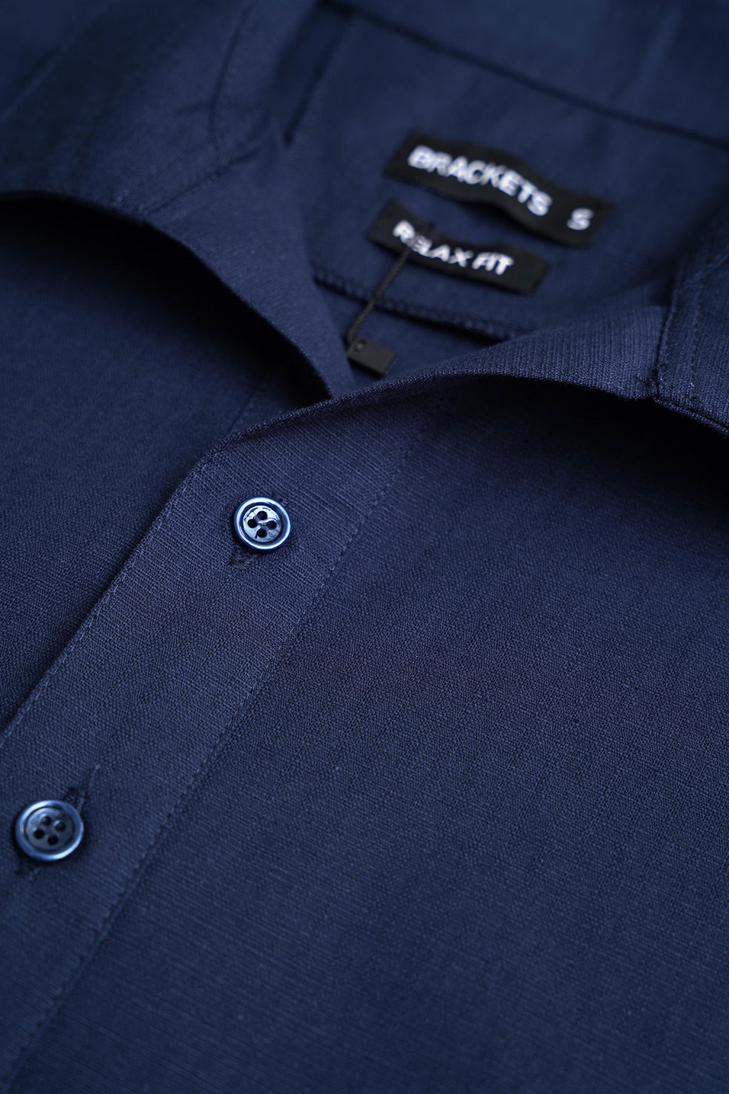 Half sleeve Navy Linen shirt