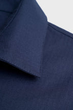 Half Sleeves Navy Linen shirt