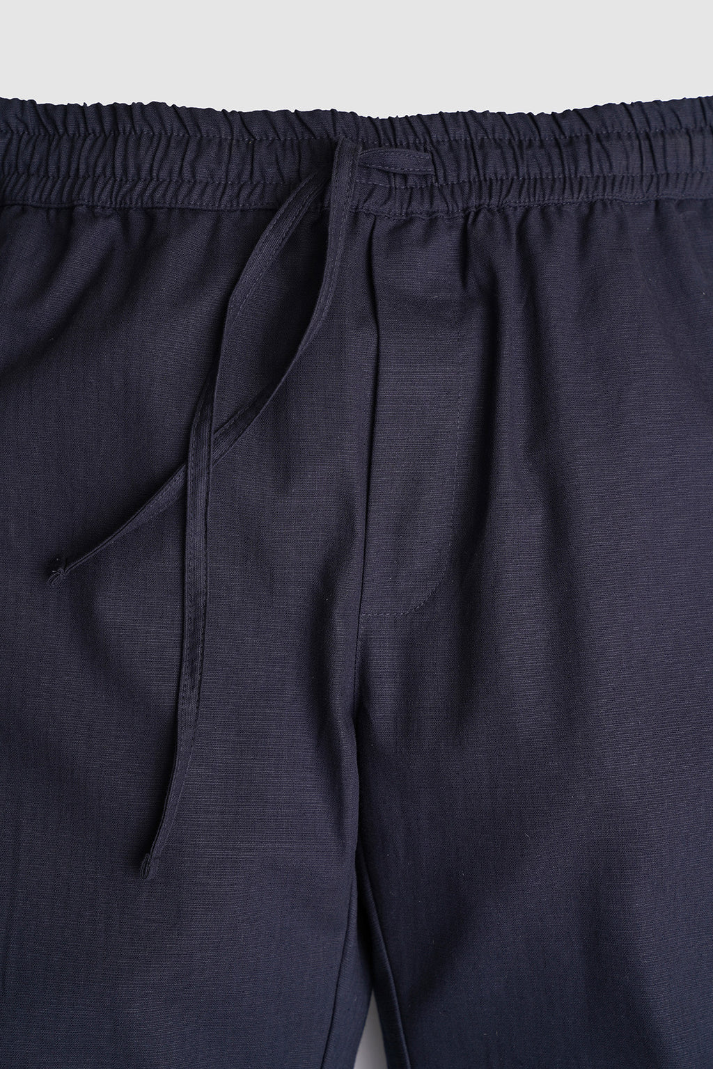 Navy Linen Trouser