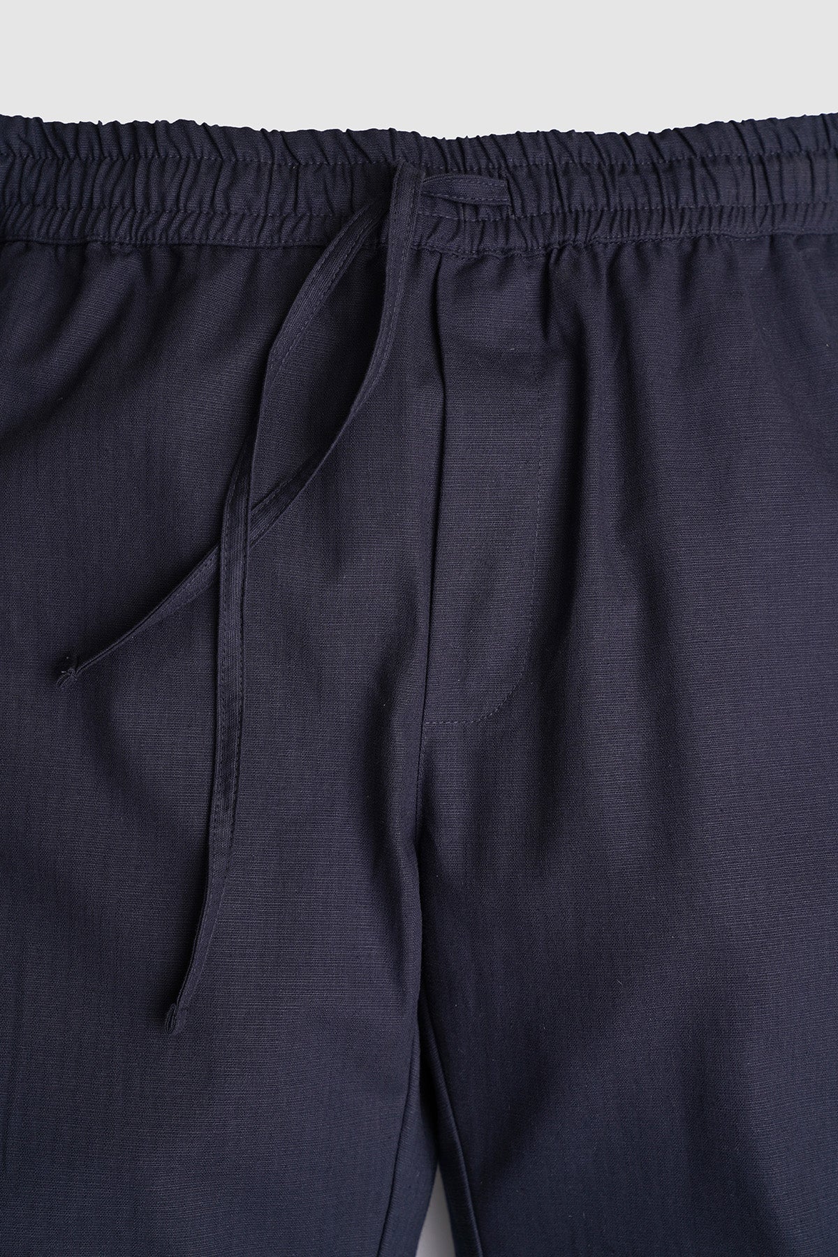 Navy Linen Trouser