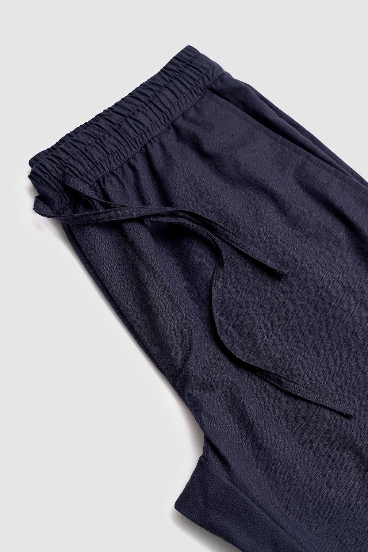Navy Linen Trouser